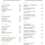 Menu La Sonate Marrakech June 2023 223420